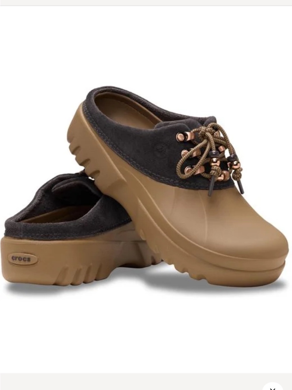 CROCS Brown and Tan Axel Mule